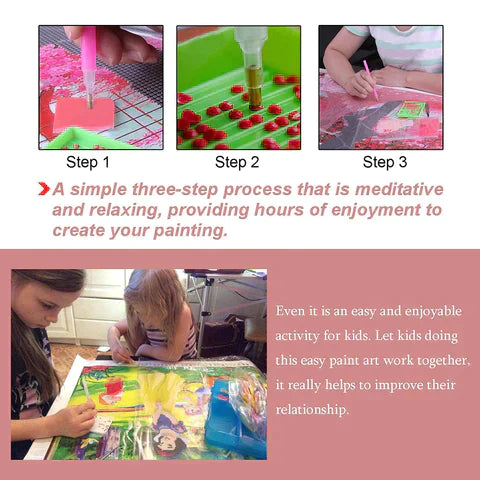 55X35CM - Girl DIY 5D Full Diamond Painting NO FRAME