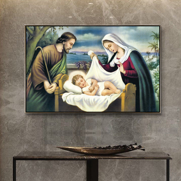 90x60cm Holly Marry Cross Stitch Kits 11CT Stamped Full Range of Embroidery Starter Kit for Beginners Pre-Printed Pattern