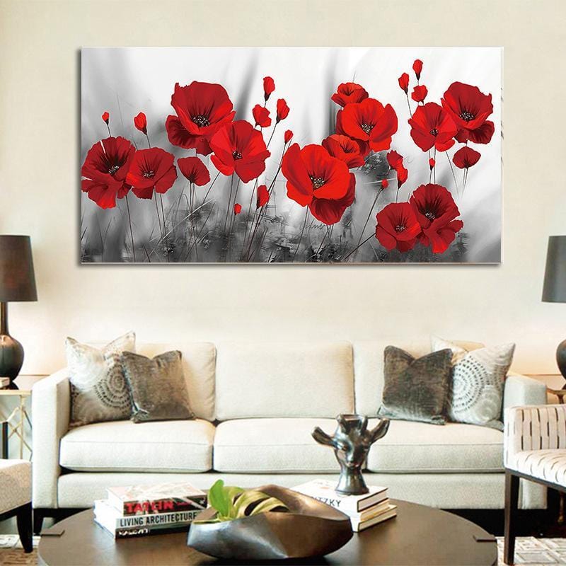 50x100cm rose NO Framed Finished Prints Painting Canvas Wall Art For Living Room Home Decor