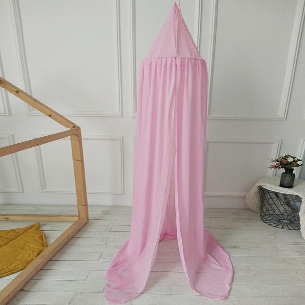 Bed Canopy Round Dome Nursery Chiffon Kids Play Tent for Children Room Decorations