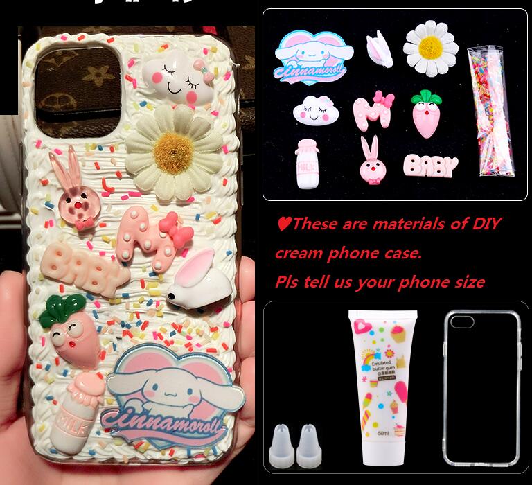 daisy Handmade Cream Glue Diy Phone Case tool set