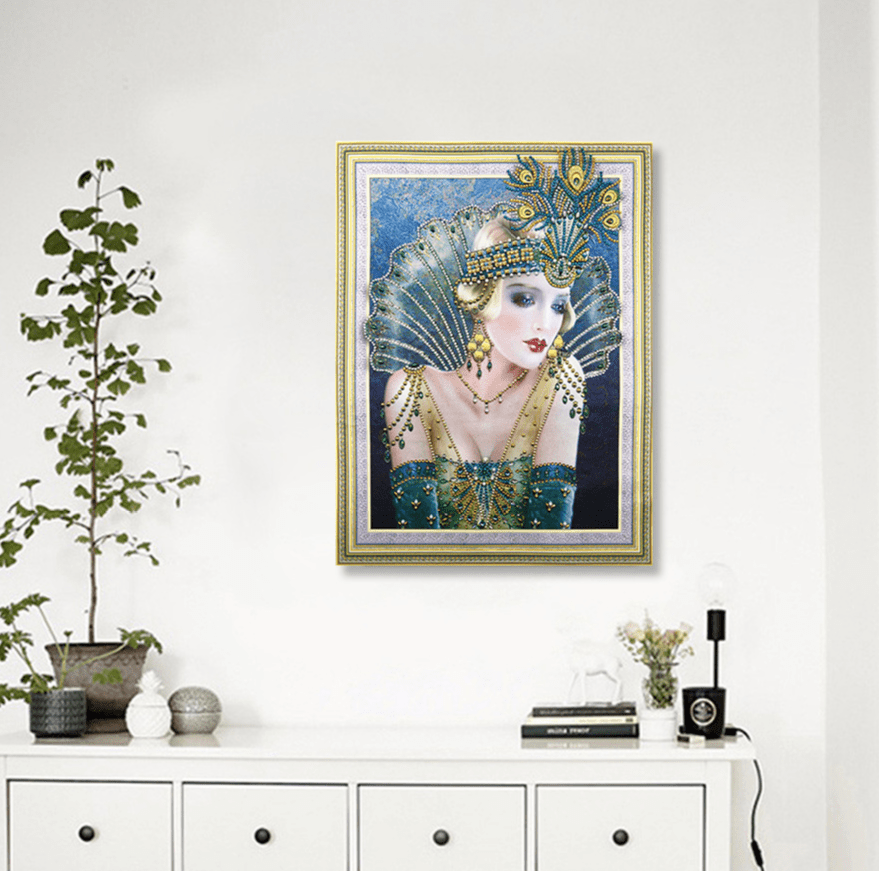 40X50cm Lady 5D Diamond Painting( Special beads)
