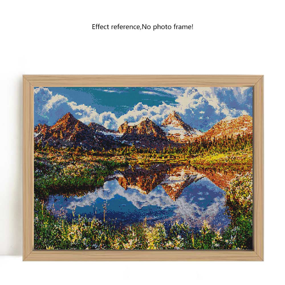 60x45CM Landscape Full Diamond Painting NO Frame Round diamond 01