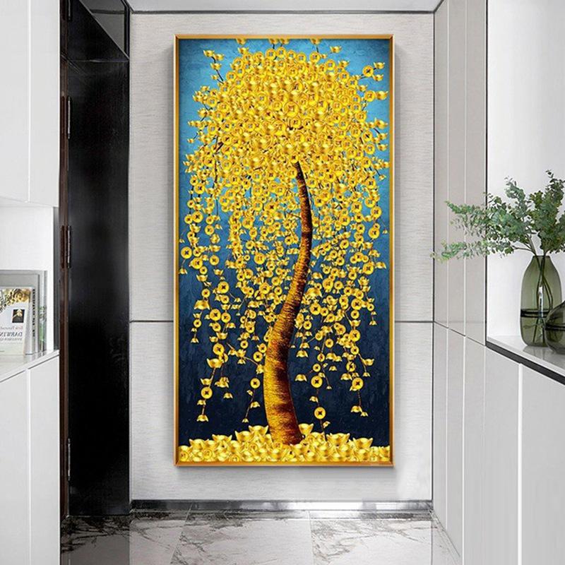 diamond painting money tree 50x90CM Money tree Full Diamond Painting NO Frame Round diamond – gccemart