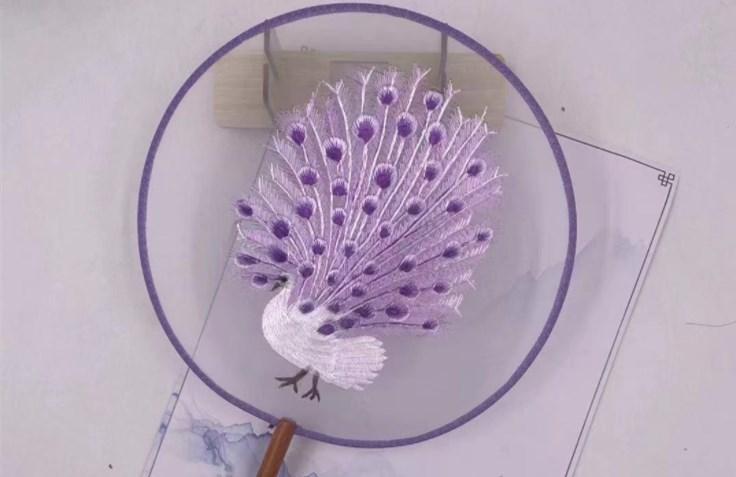 Embroidered Round Fan silk Fan For Wedding Event Party Decor Gift (9 styles available)