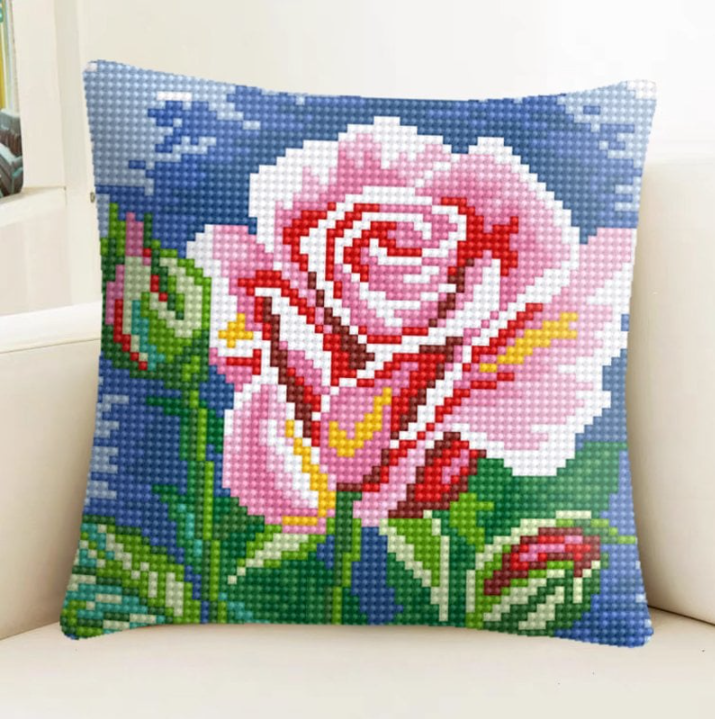 Cross stitch pillow sales case