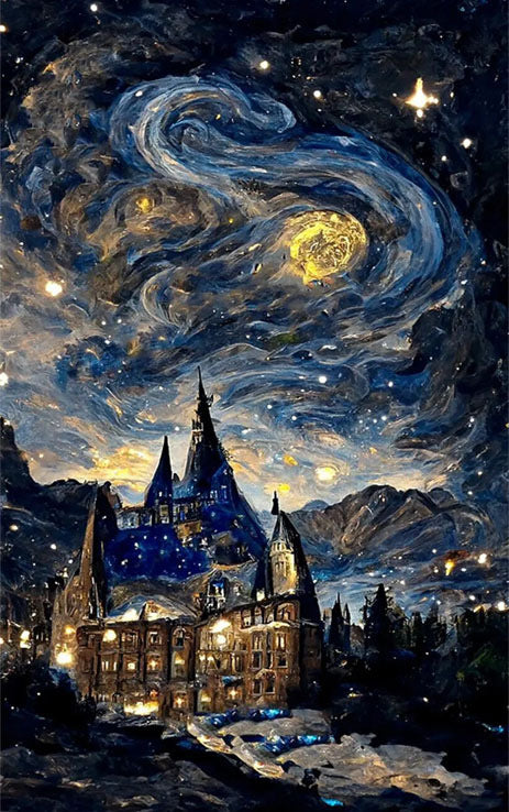 60X80CM -  Starry Sky DIY 5D Full Diamond Painting NO Frame