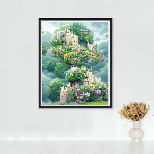 40X50CM -dream castle DIY 5D Full Diamond Painting NO FRAME 02