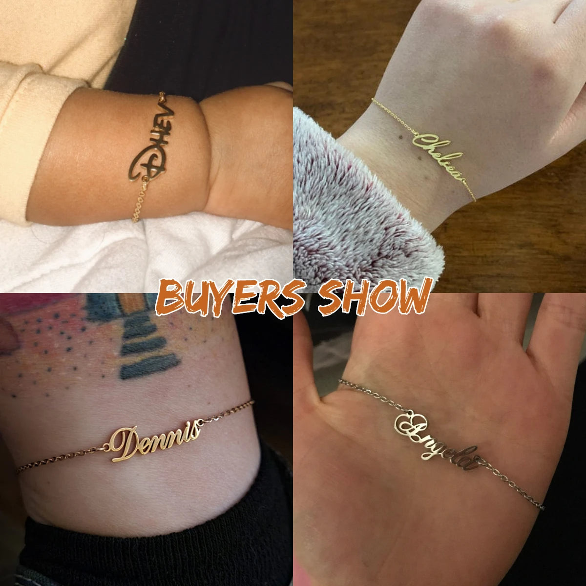 Custom Name Bracelets Stainless Steel Customized Personalized Unique Bracelet