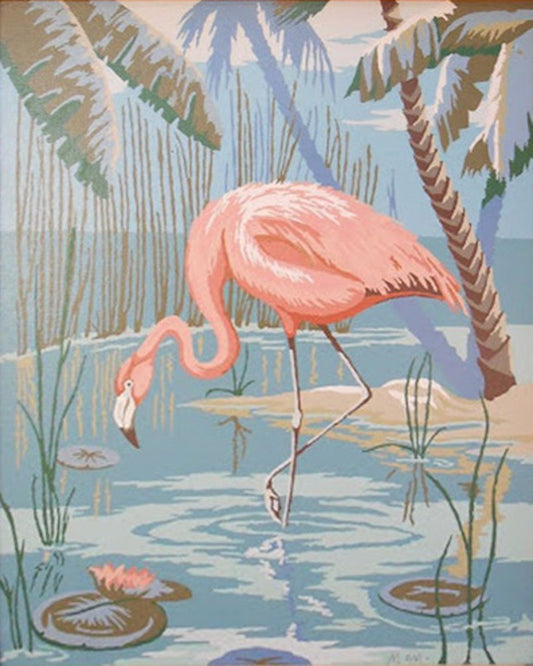 40X50CM Flamingo DIY Oil Painting By Numbers