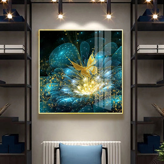 50X50CM - Butterfly Flower DIY 5D Full Diamond Painting NO Frame