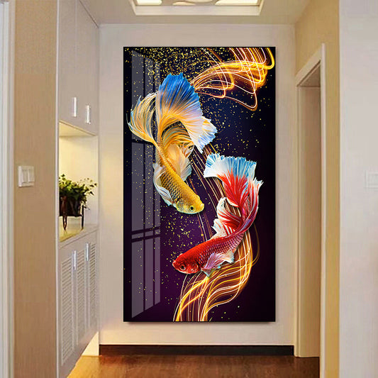 60X110CM - Koi Fish DIY Product 5D Full Diamond DIY Painting NO Frame