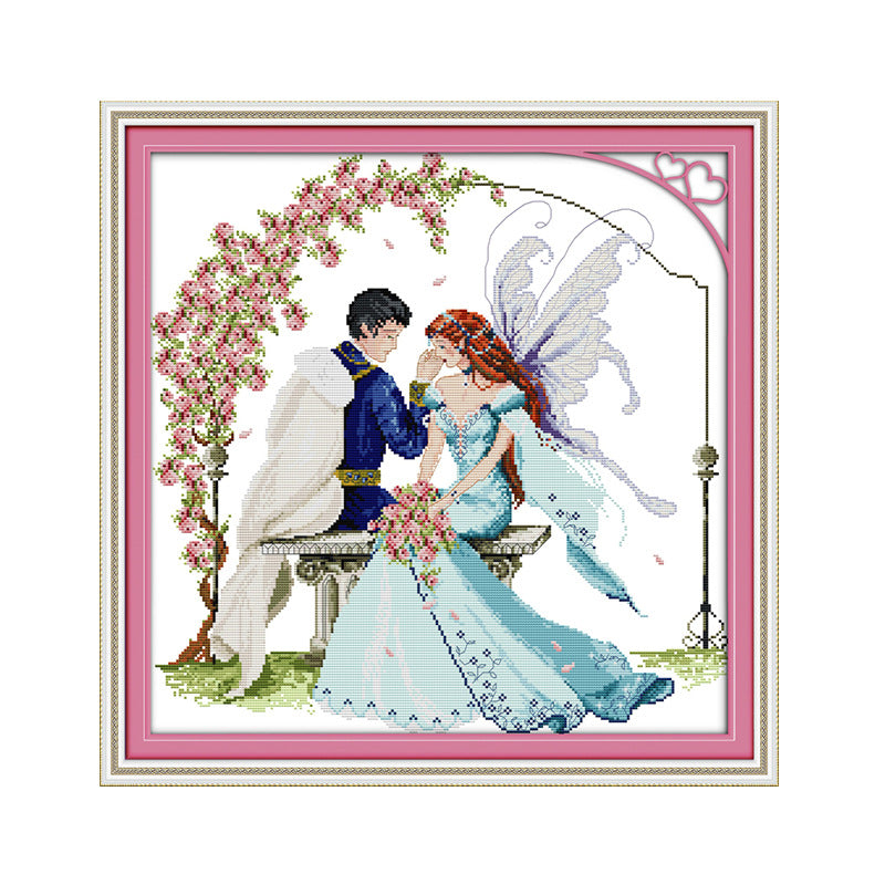 Love 61×61 cm Cross Stitch Kits 11CT Stamped Full Range of Embroidery Starter Kit for Beginners Pre-Printed Pattern