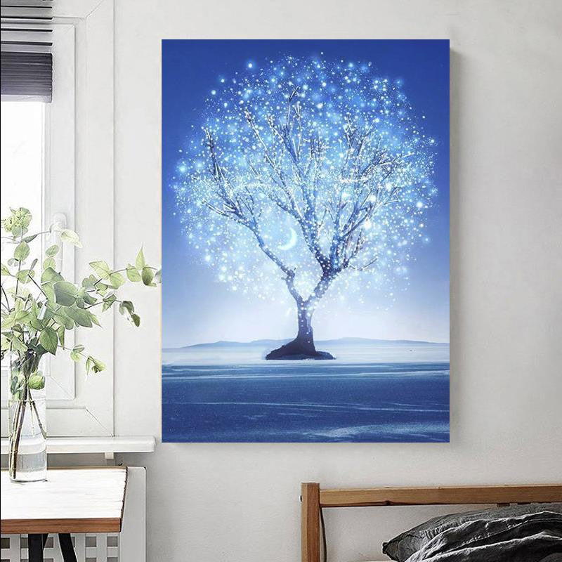 40x60CM -  Starry Tree DIY 5D full Diamond Painting no frame