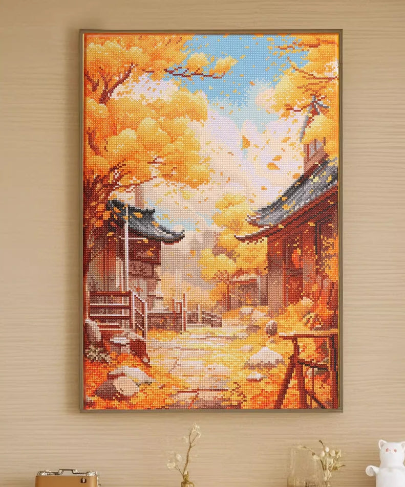 50x70CM - Autumn DIY 5D full Diamond Painting no frame Round beads