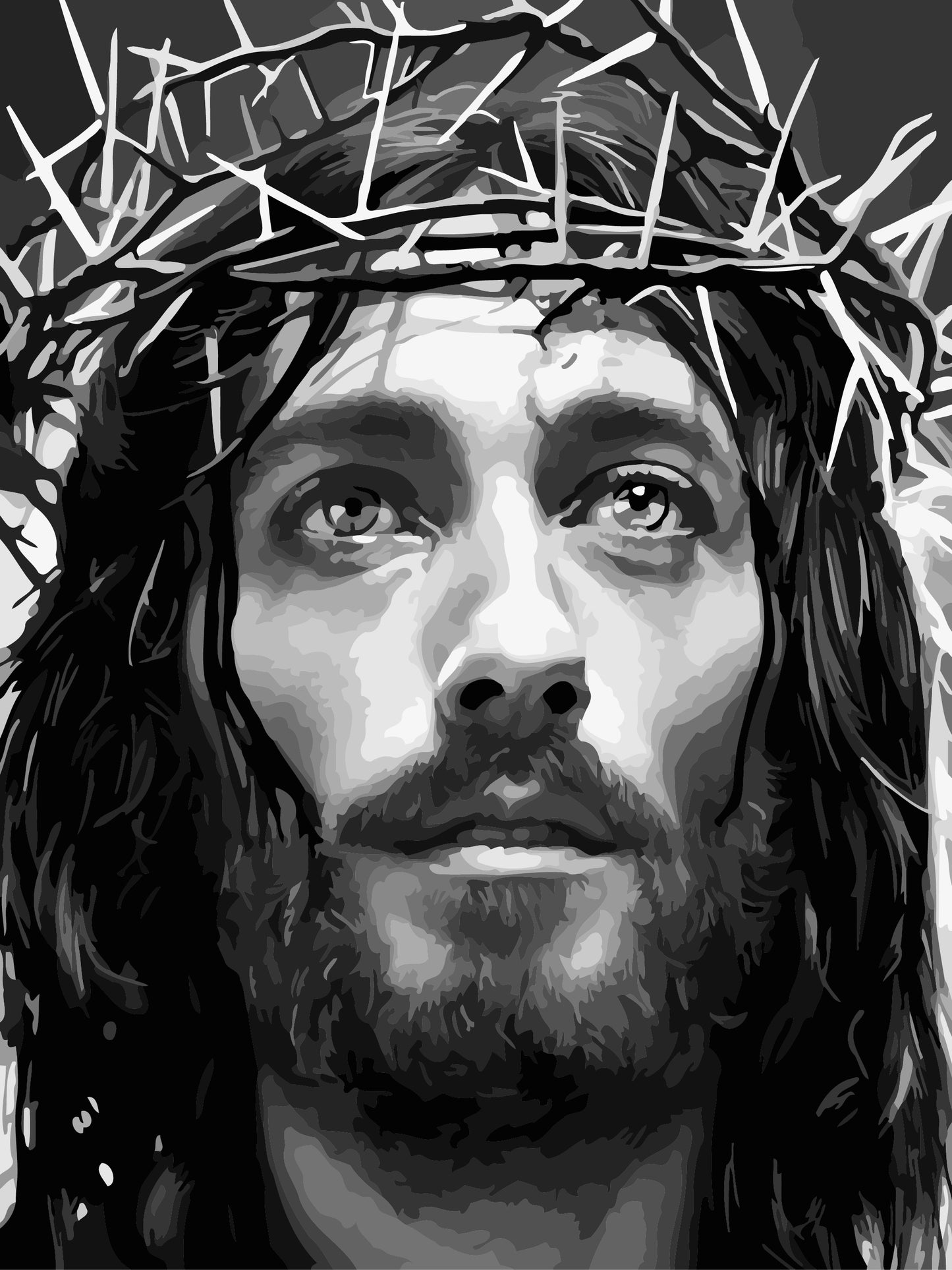 Jesus No Framed DIY Oil Painting By Numbers Canvas Wall Art 40*50CM