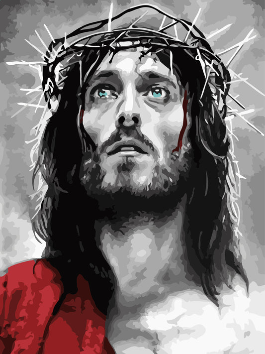 Jesus No Framed DIY Oil Painting By Numbers Canvas Wall Art 40*50CM