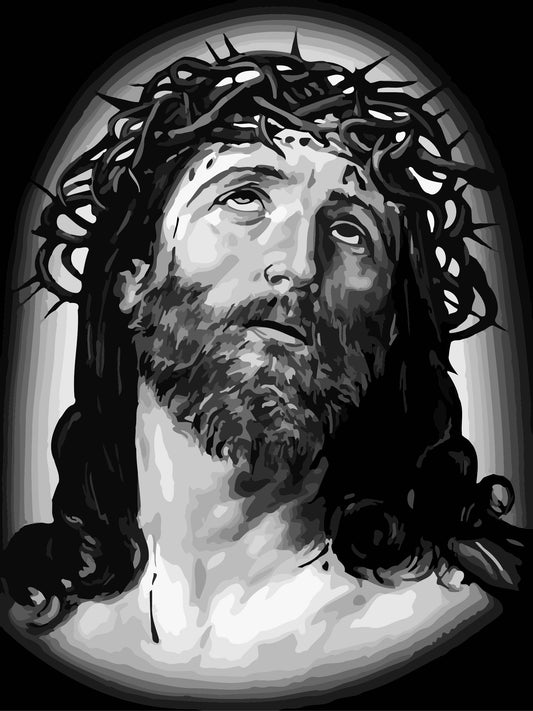 Jesus No Framed DIY Oil Painting By Numbers Canvas Wall Art 40*50CM