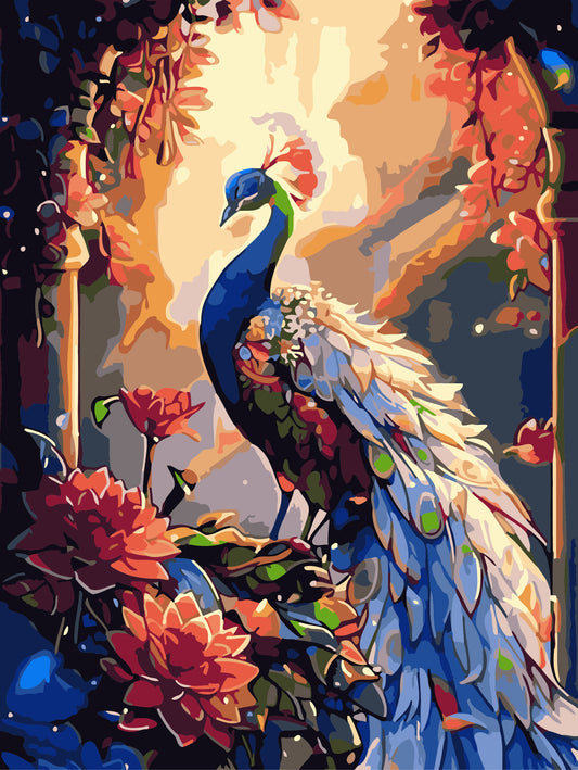 Peacock - 40*50CM No Framed DIY Oil Painting By Numbers Canvas Wall Art