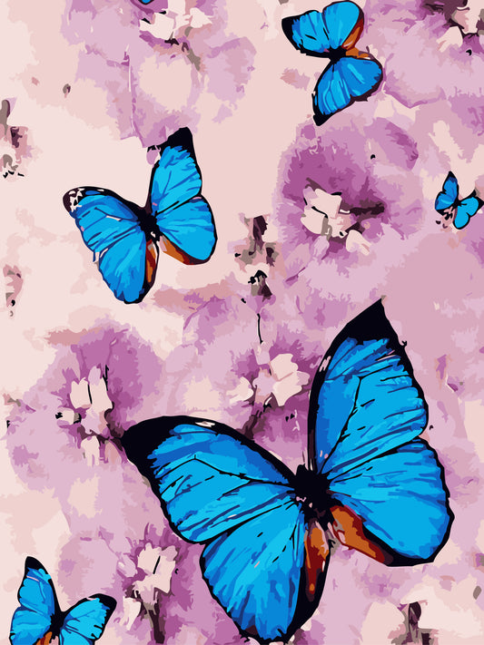 50x70CM -  Butterfly DIY 5D full Diamond Painting no frame