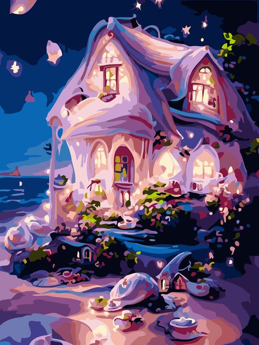 40X50CM Dream House No Framed DIY Oil Painting By Numbers