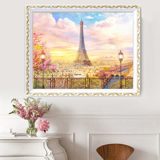 50x60CM -  Eiffel Tower DIY 5D full Diamond Painting no frame