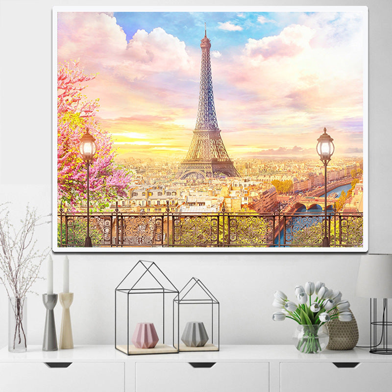 50x60CM -  Eiffel Tower DIY 5D full Diamond Painting no frame