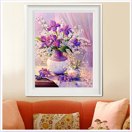 53X63CM - Flower DIY 5D Full Diamond Painting NO Frame
