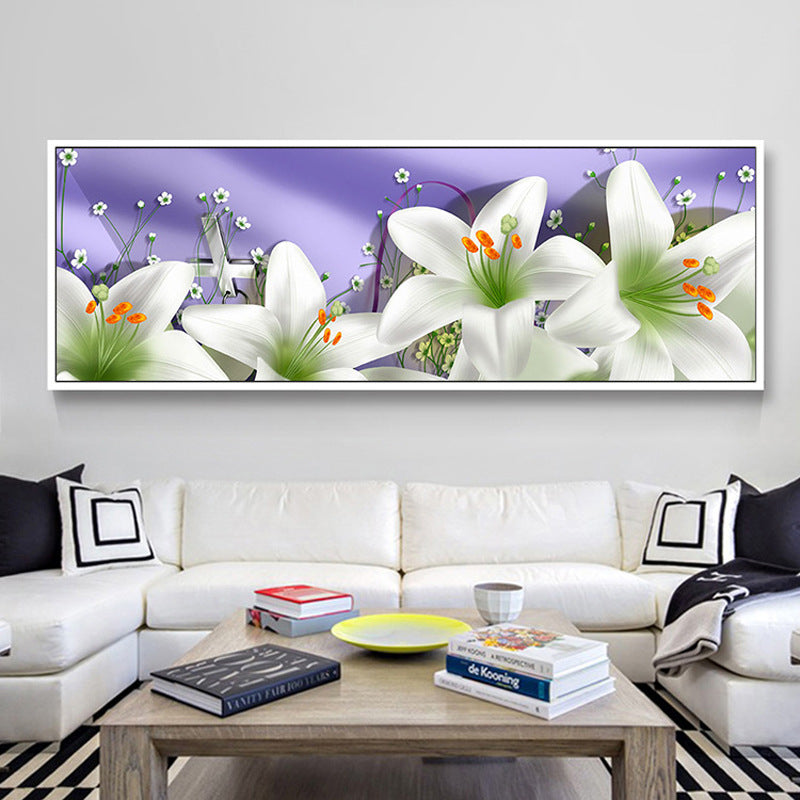 100X40CM - Lily DIY 5D Full Diamond Painting NO Frame