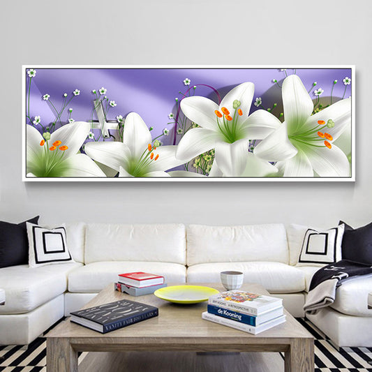 100X40CM - Lily DIY 5D Full Diamond Painting NO Frame