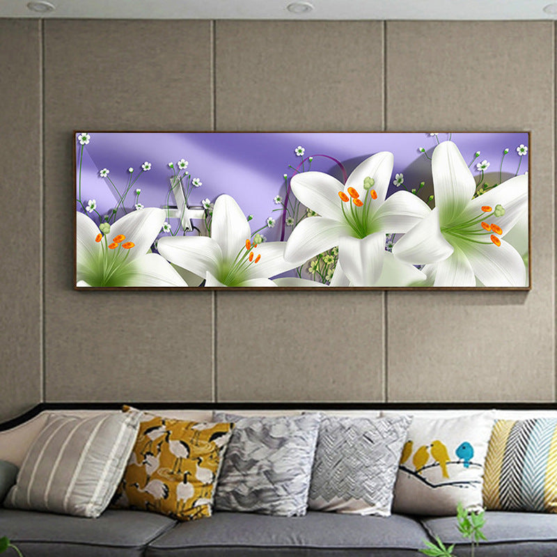 100X40CM - Lily DIY 5D Full Diamond Painting NO Frame