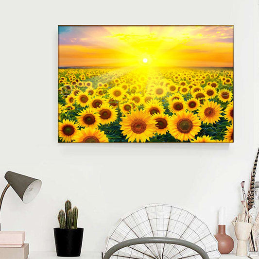 60X90CM -  Sunflower DIY 5D Full Diamond Painting NO Frame