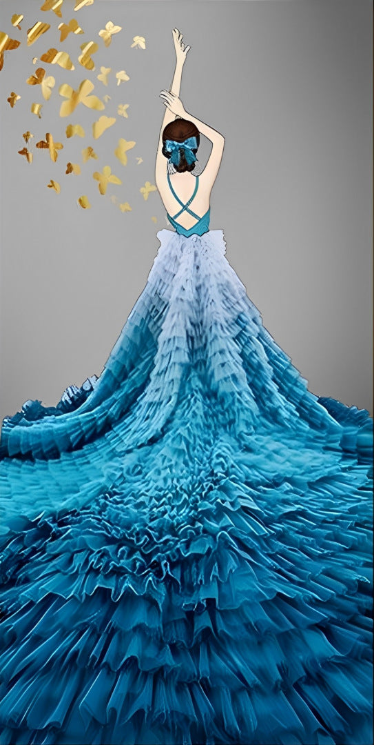 60X110CM - Girl DIY 5D Full Diamond Painting NO FRAME