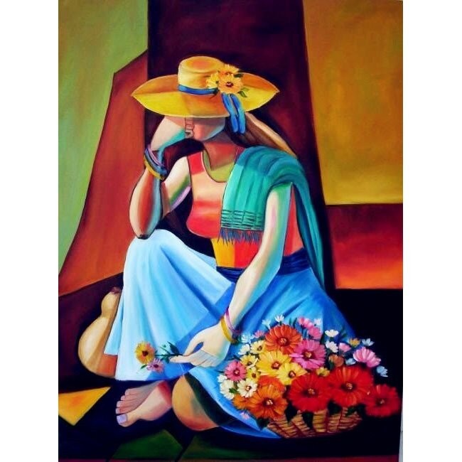 60X80CM - Girl DIY 5D Full Diamond Painting NO FRAME