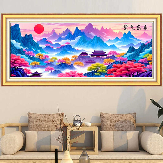 60X150CM Landscape DIY Cross Stitch Kits 9CT 4 Strands NO Frame