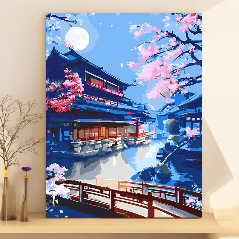 40X50CM Dream House No Framed DIY Oil Painting By Numbers
