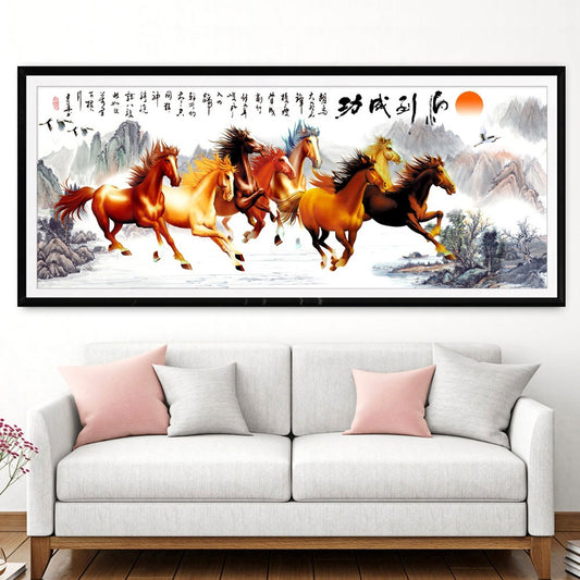 50X120CM - Horse DIY 5D Full Diamond Painting NO FRAME