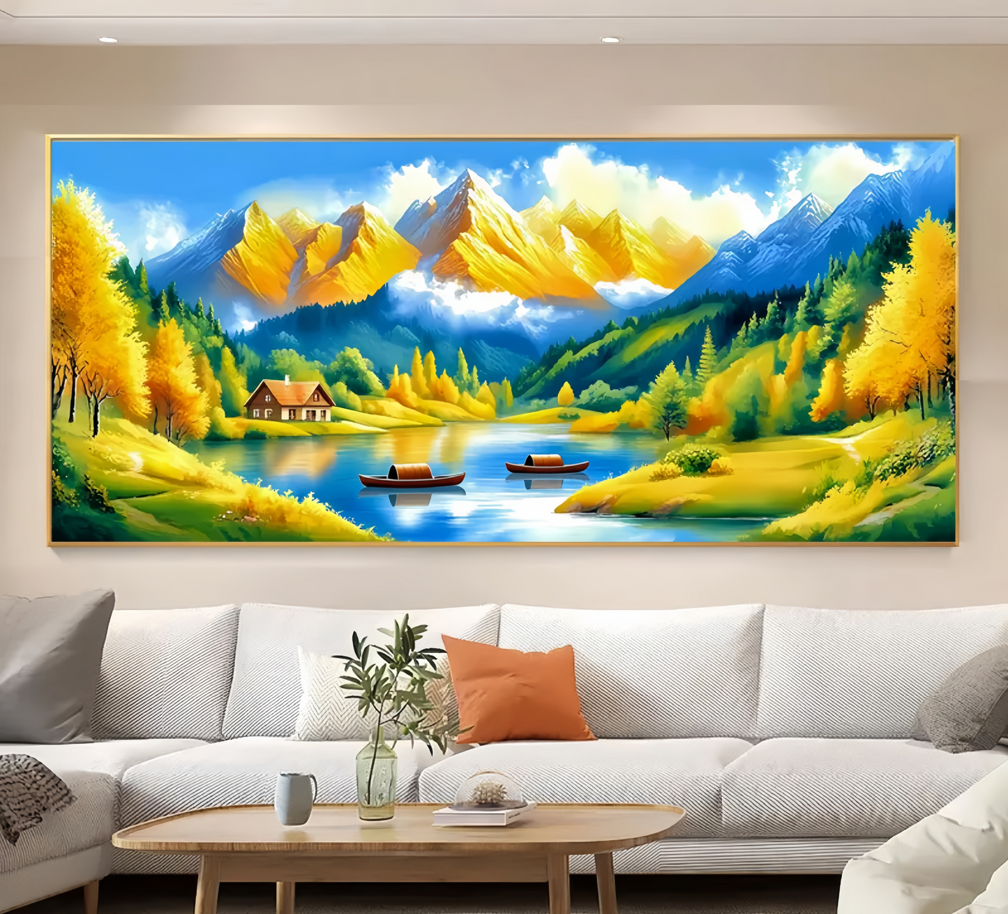 60X150CM Landscape DIY Cross Stitch Kits 9CT 4 Strands NO Frame