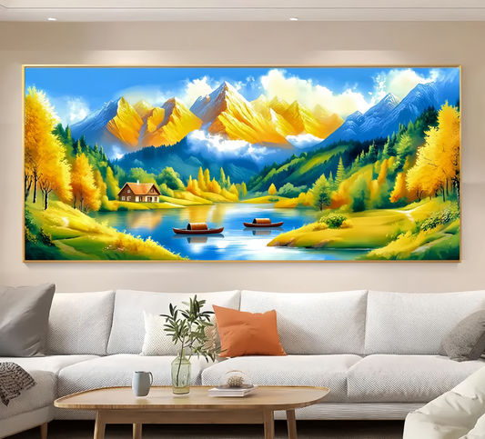 60X150CM Landscape DIY Cross Stitch Kits 9CT 4 Strands NO Frame