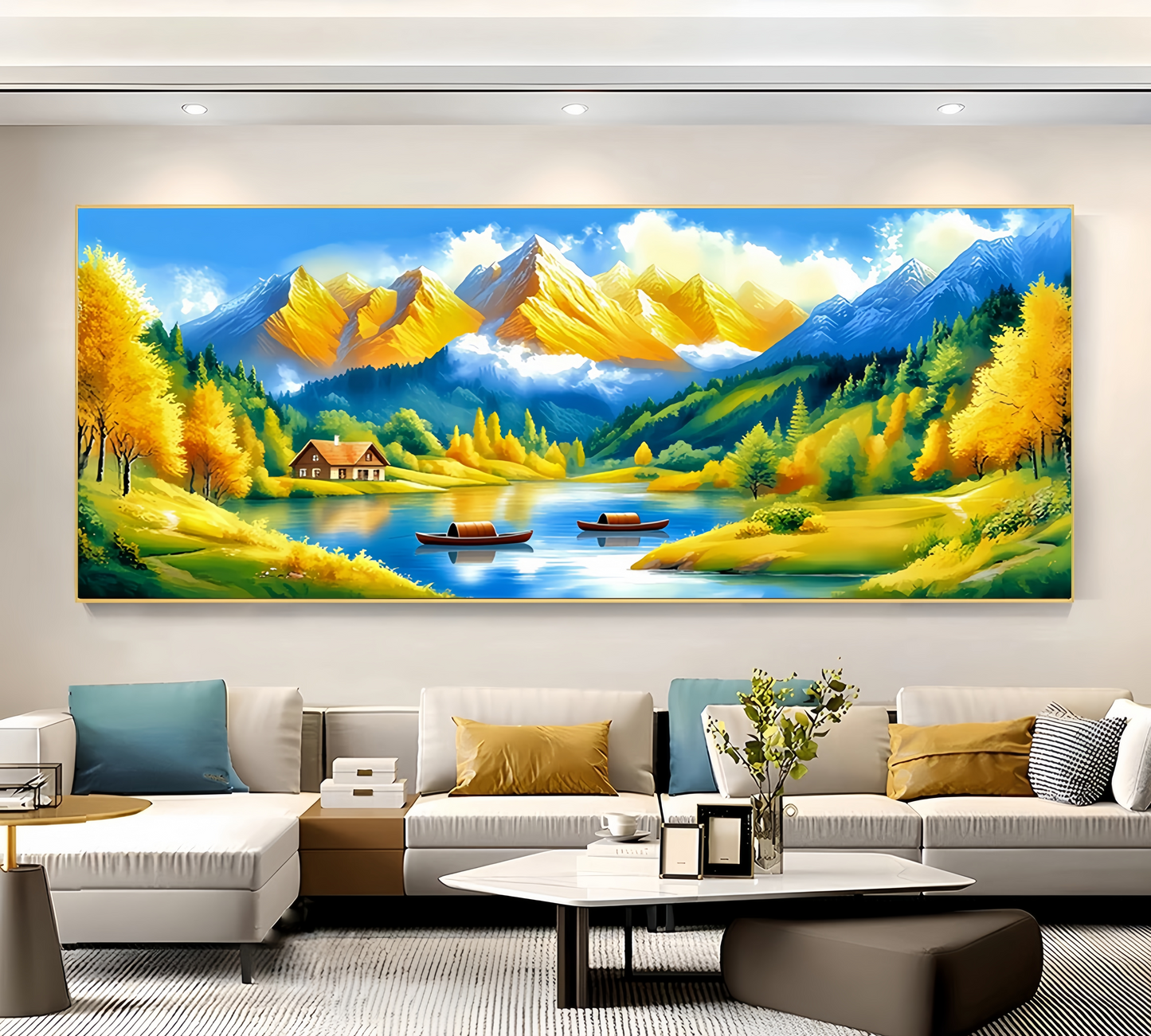 60X150CM Landscape DIY Cross Stitch Kits 9CT 4 Strands NO Frame