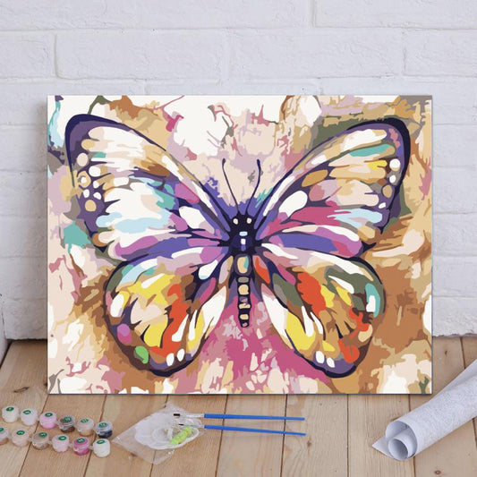 Butterfly No Framed DIY Oil Painting By Numbers 40*50CM