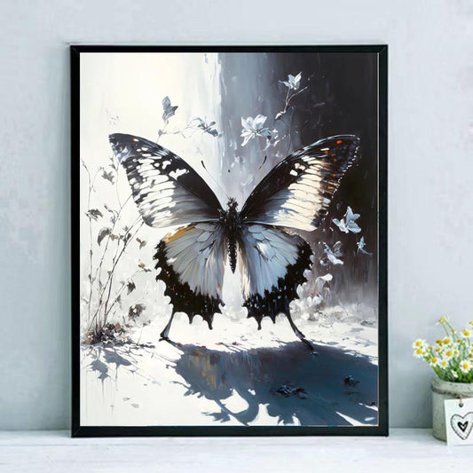 Butterfly No Framed DIY Oil Painting By Numbers 40*50CM