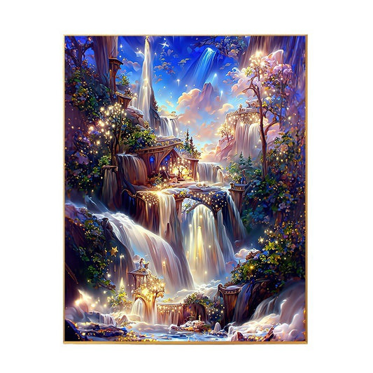40X50CM - Waterfall Landscape DIY 5D Full Diamond Painting NO Frame