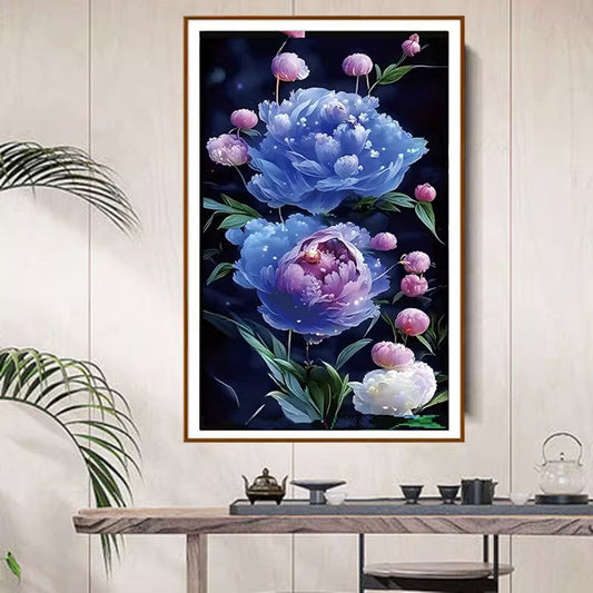 60X100CM Flower DIY Cross Stitch Kits Full Range of Embroidery 11CT 3 Strands NO Frame