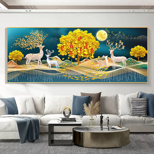 60X120CM -  Deer DIY 5D Full Diamond Painting NO Frame