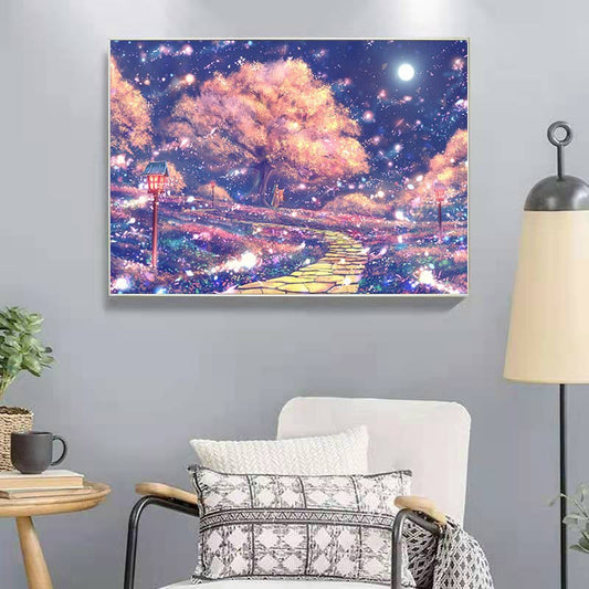 60X50CM -  Starry Sky DIY 5D Full Diamond Painting NO Frame