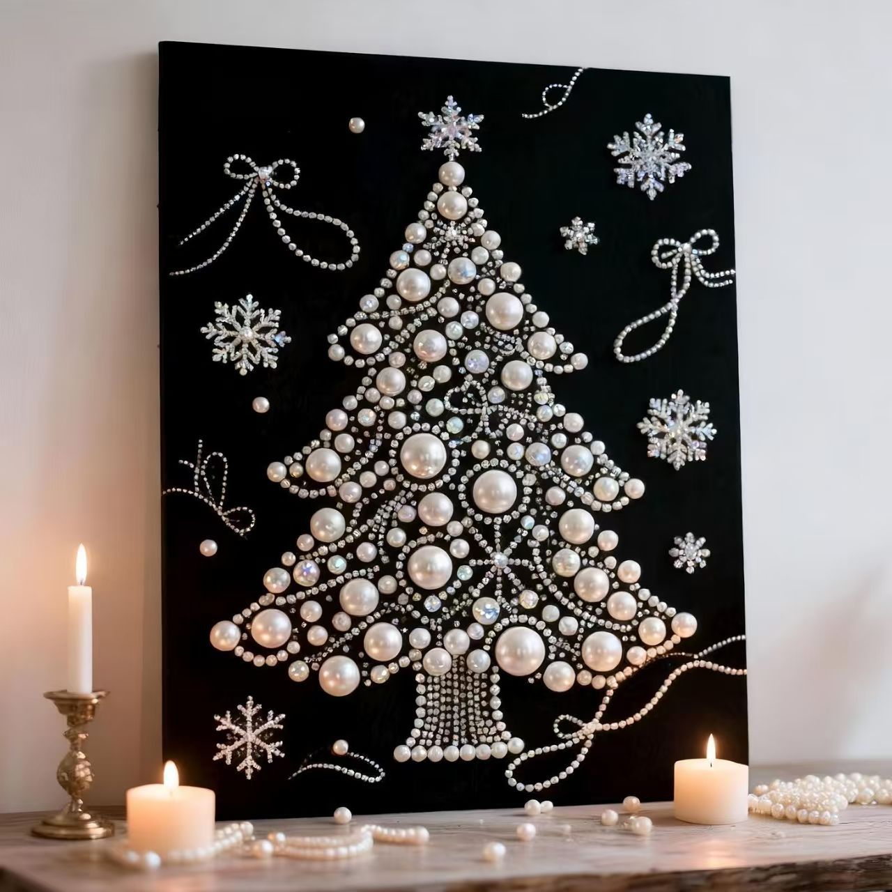 40X50CM WITH Frame DIY Pearl Painting Kits Art Painting for Home Wall Decor Gifts
