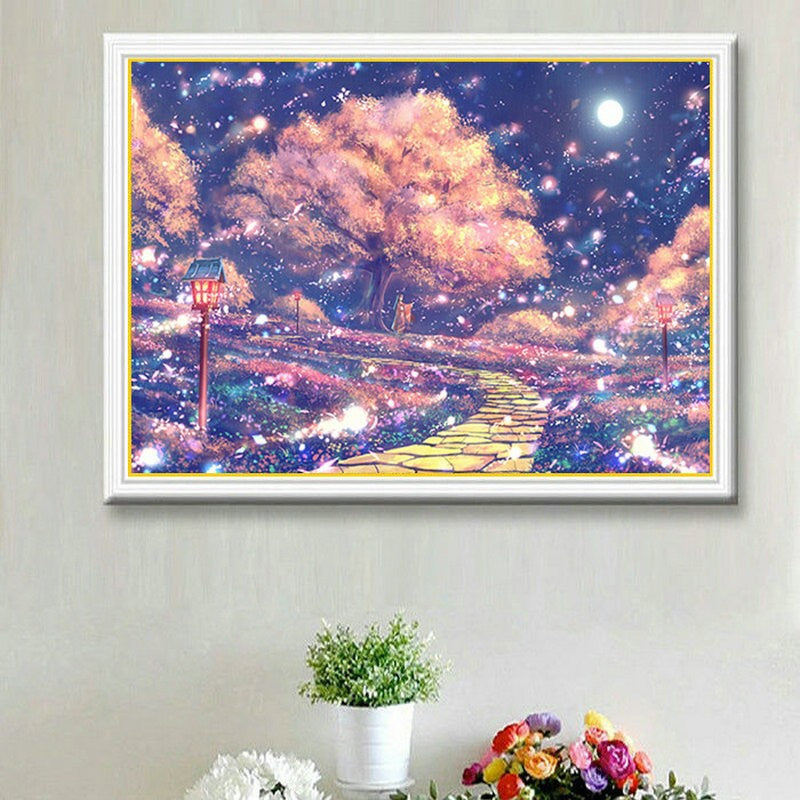 60X50CM -  Starry Sky DIY 5D Full Diamond Painting NO Frame