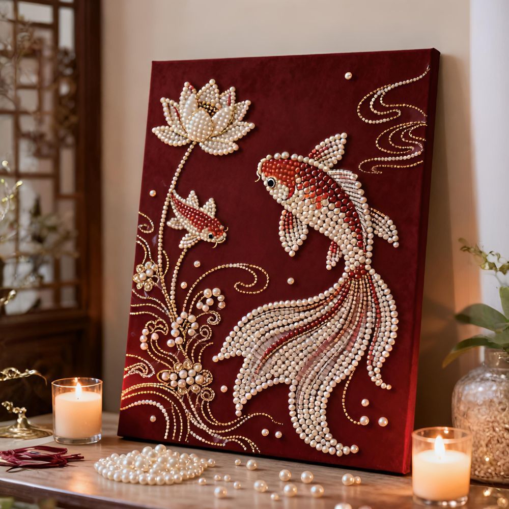 40X50CM WITH Frame DIY Pearl Painting Kits Art Painting for Home Wall Decor Gifts