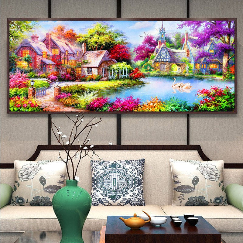 50X120CM -  Dream House DIY 5D Full Diamond Painting NO Frame